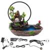 Waterfall Fountain Circulating Water Waterfall Meditation Fountain with LED Atomizer for Indoor