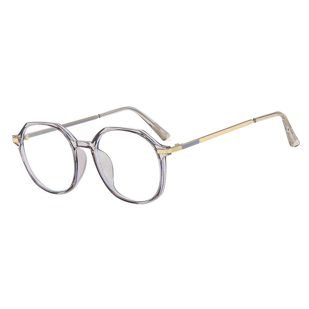 2053 Нестандартная круглая оправа для очков для защиты глаз Цветная прозрачная оптическая оправа Анти-синий свет Простой свет Зеркало