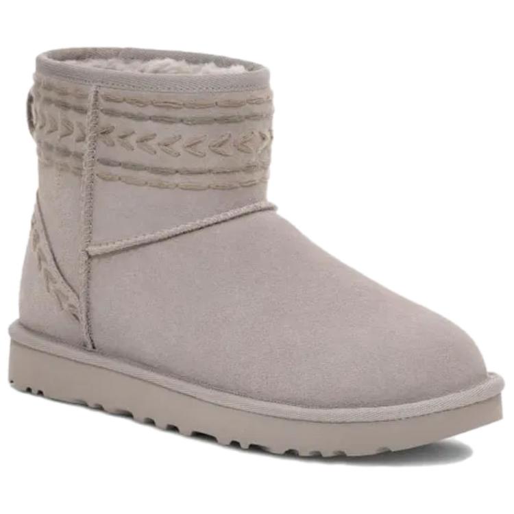 UGG Classic Mini Comfortable Simple Snow Boots Women Boots Gray 1170710-CPF