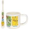 Skater Toothbrush Set with Stand and Cup, 180ml, 14.5cm, for Preschoolers 3-5 Years Old, Pok?mon 2024, Boys, KTB5-A