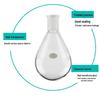 Thick-Walled Pear-Shaped Laboratory Flask