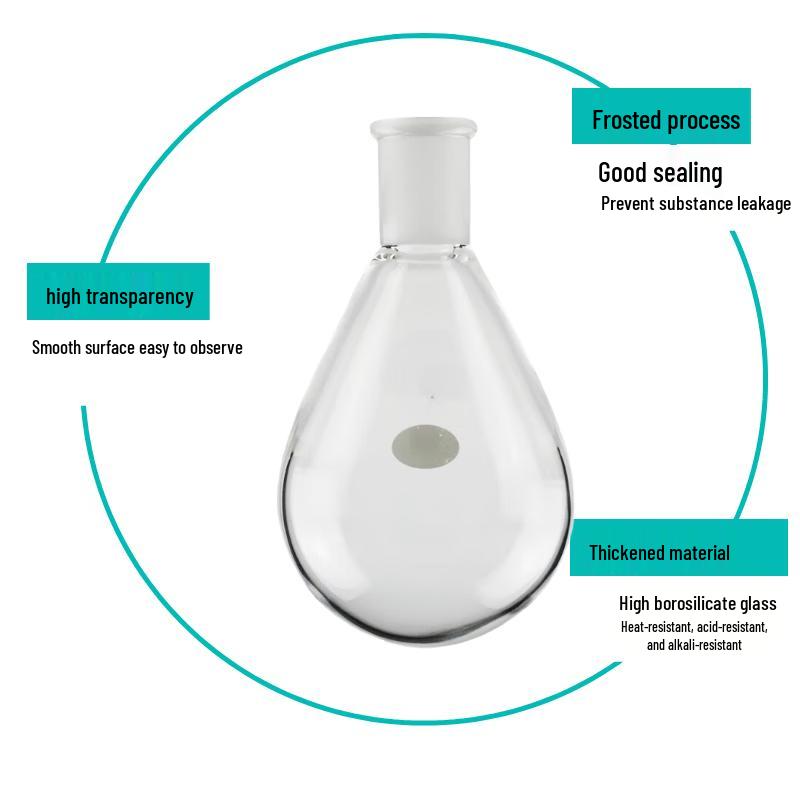 Thick-Walled Pear-Shaped Laboratory Flask