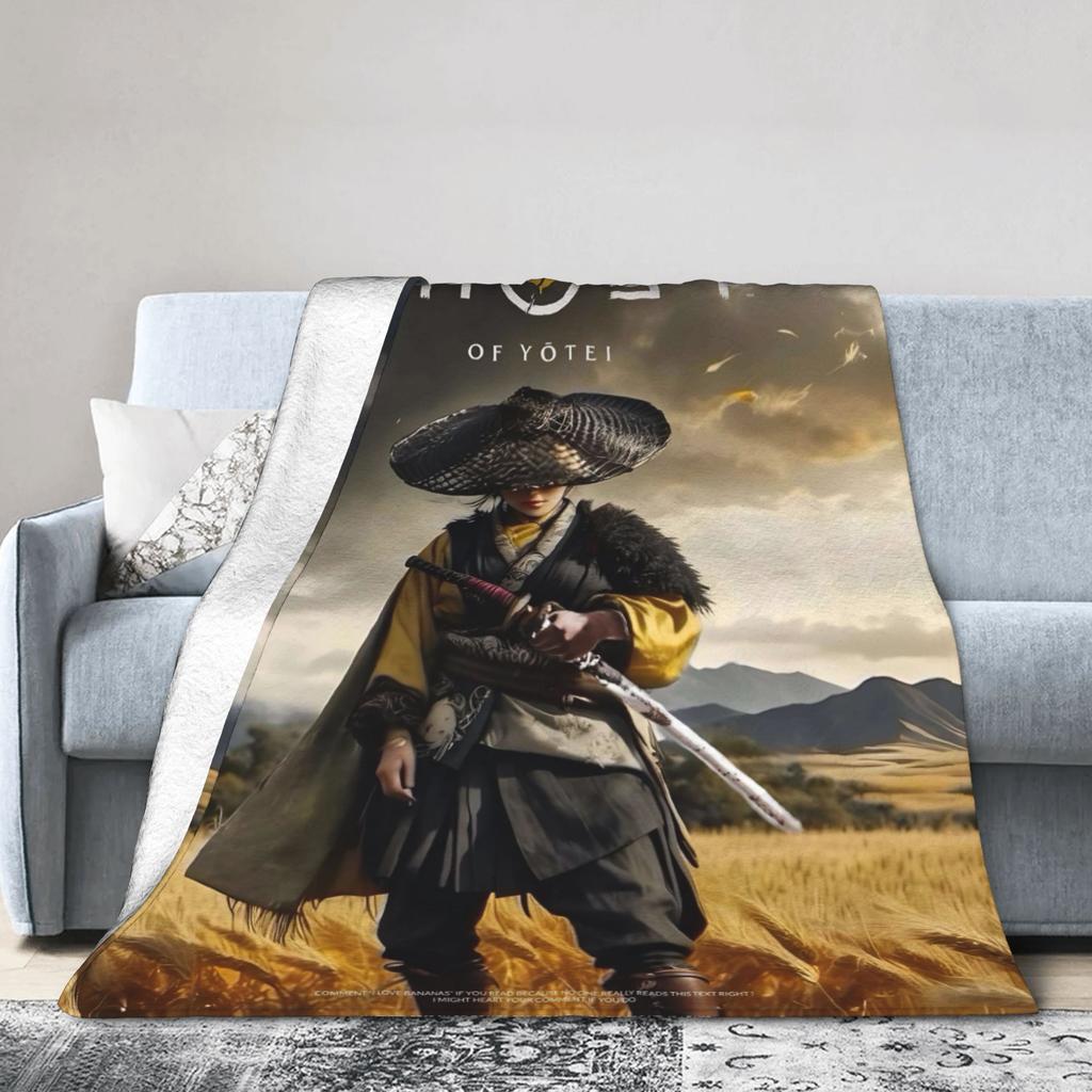 Теплые ОдеялаДетские Взрослые Декоративные Призрак Йотей 2025 Игровое Плед Фланелевое Покрывало Для Домашнего Декора Узор Чехол На Диван