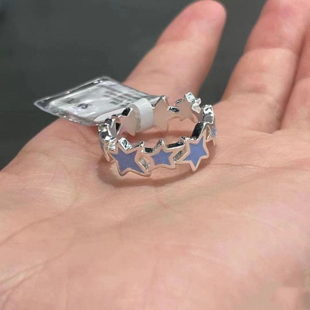 Jewelry Accessories Irregular Star Ring Geometric Finger Buckle Personality Y2K Open Ring Men