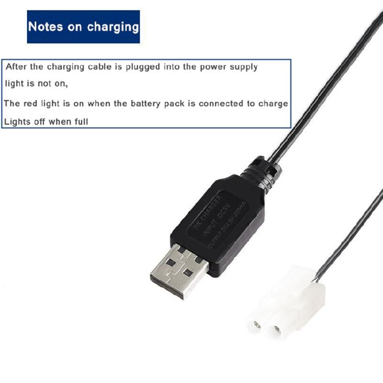 Зарядные устройства USB для аккумуляторов NiMh/NiCd 4,8 В 200 мА с разъемом KET-2P и USB-кабелем