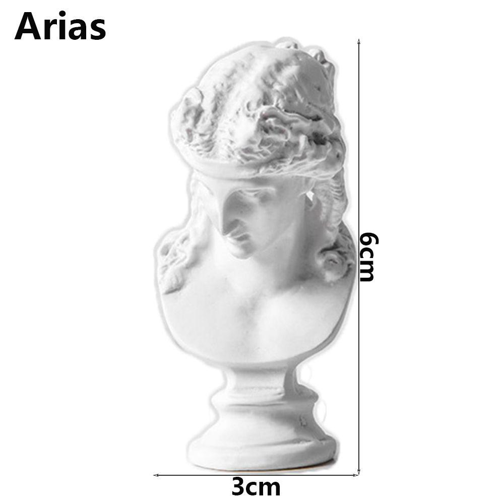 Desktop Ornament Greek Mythology Figurine Plaster Bust Statue Gypsum Portraits Famous Sculpture