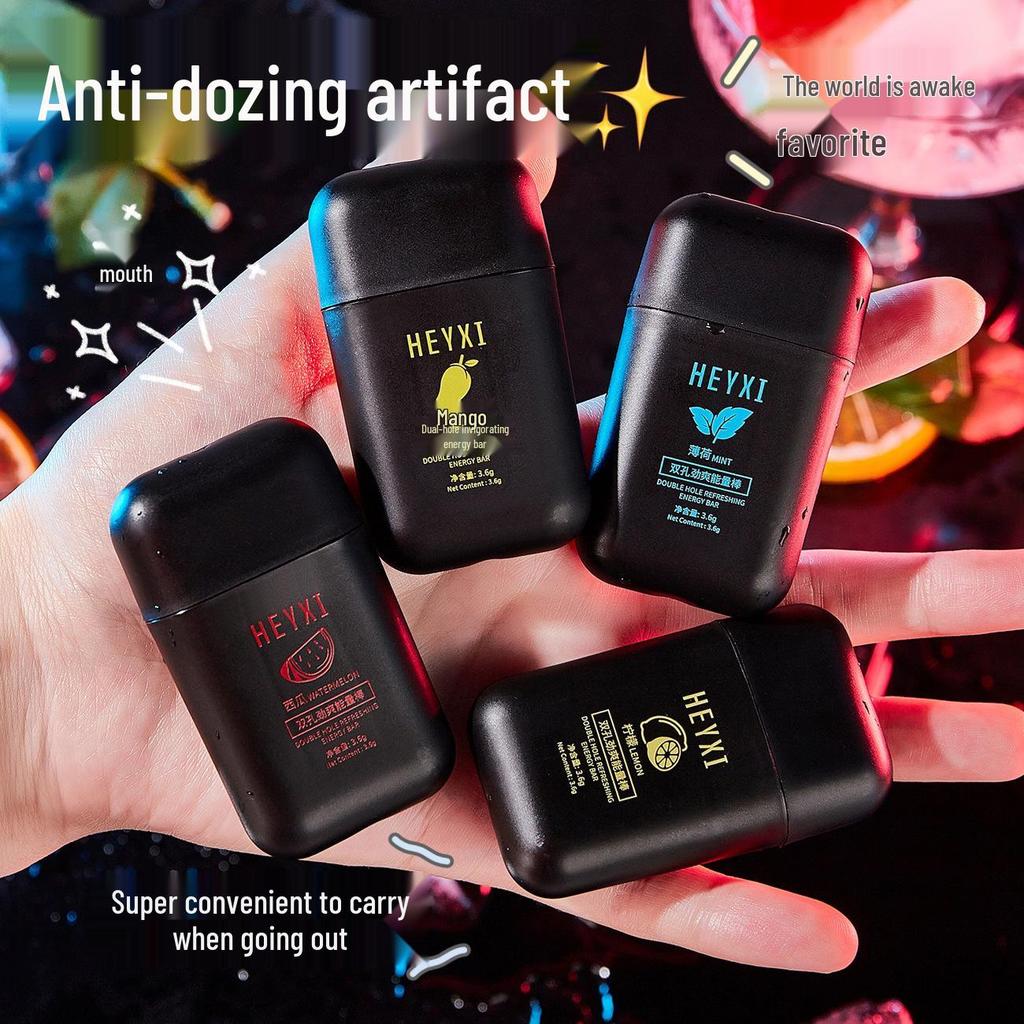 HEYXI Han Yuanxi Energy Stick: Vitality Refreshing Nasal Inhaler with Cooling Oil for Drowsy Driving.