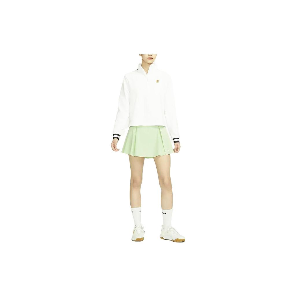 Nike Dri-FIT Advantage Solid Elastic Sports Quick-Dry Comfortable Tennis Skirt Women Юбки Melon-Green DX1422-343