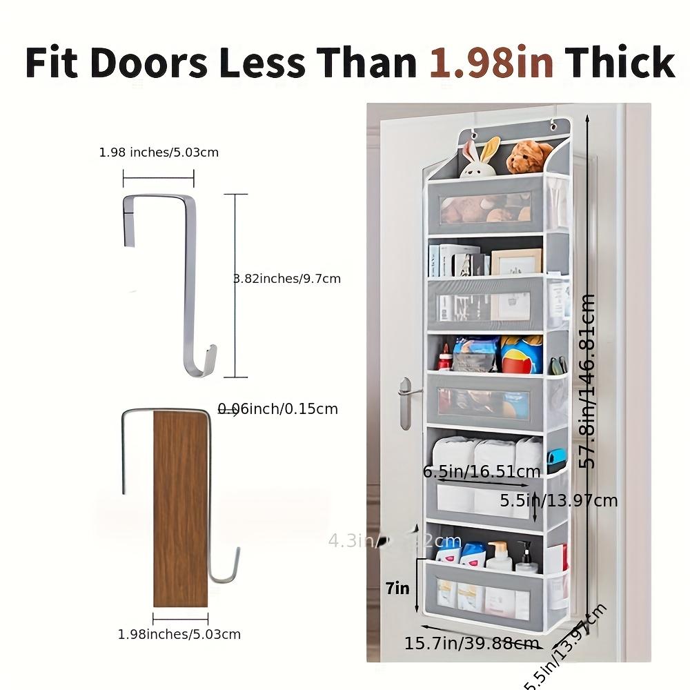 5-уровневый ящик для хранения, ящик для хранения на двери, подвесной ящик с 5 карманами большой вместимости, противоопрокидывающийся, грузоподъемностью 44 фунта, ящик для хранения на задней стороне двери для домашнего хранения