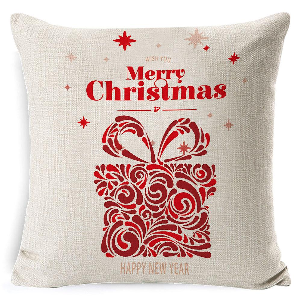 Christmas Pillow Case Christmas Light Luxury High-end Pillow Family Bed Pillow Case Home Cushion Bed Pillow