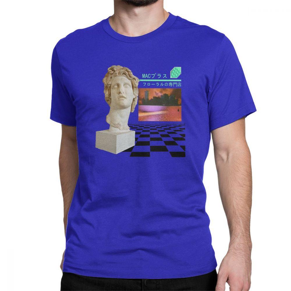 Vaporwave Футболка Эстетичная Мужские Футболки Хип-Хоп Цветочный Магазин Macintosh Plus Мода 100% Хлопок Футболки Круглый Вырез Футболка Подарок Топы