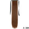 MERISIHAIR Women Long Straight Wrap Around Ponytail Synthetic Fiber Long Straight Wavy Hair Extensions Daily Wear