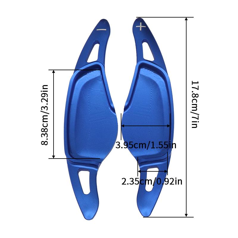 2Pcs Aluminium Steering Wheel Extension Paddle Shift Trim For BMW 5 Series G30 G38 7 G11 G12 X3 G01 X4 G02 M5 F90 2017 2018