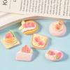 10 шт. Маленький Креативный Клубничный Торт Ручной Работы DIY Кремовая Смола Маленькие Ювелирные Изделия Материал Качество Аксессуары