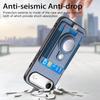 Holder for AirTag/iPhone Air Case Detachable Card Holder Leather+TPU+PC Phone Cover
