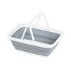 Kitchen Mate HB-6357 Multi-Basket Bucket, Square, Foldable, Gray