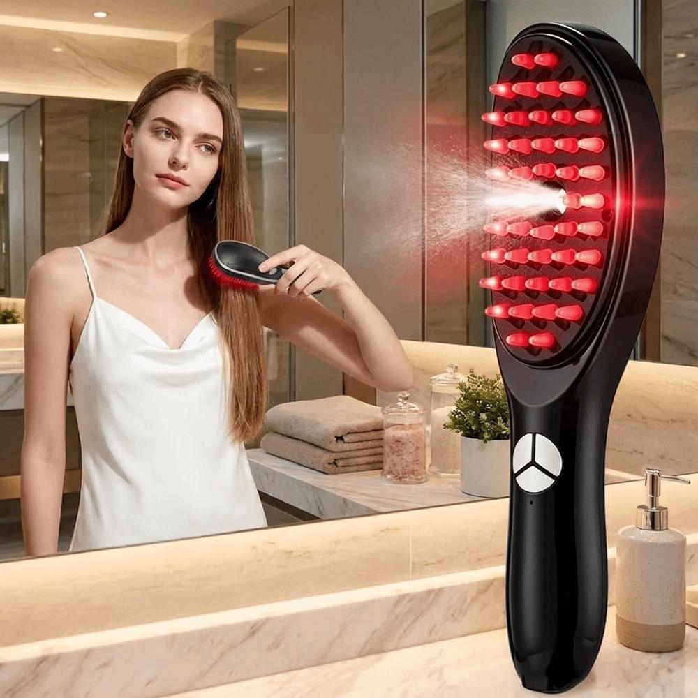 Red Light Blue Light Electric Hair Comb Spray Massage Comb Gift for Girlfriend