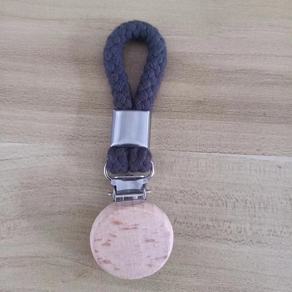 1/2 шт. Многофункциональный неперфорированный держатель для кухонных полотенец, плетеная веревка, круглое крепление из древесины бука, зажим для ванной комнаты