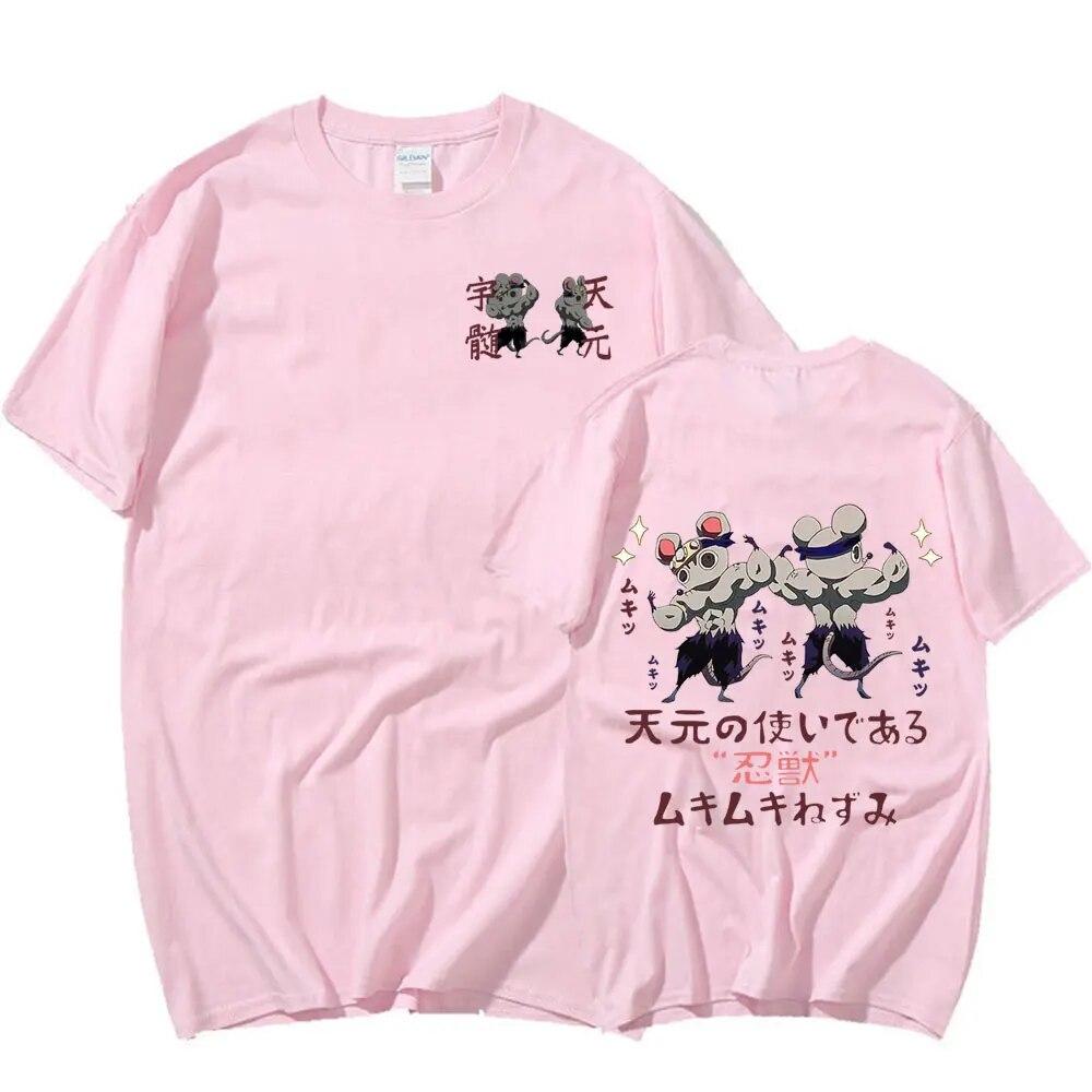 Funny Ninja Mice T-Shirts Printed Unisex/ Women Casual Fashion Round Neck Tees Tops Summer Y2k T Shirts Oversized Unisex Clothing