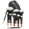 10Pcs Mini Travel Makeup Brush Set Eyebrow Pencil Multifunction Cosmetic Brush Kit Eyeliner Brushes with Storage Bag