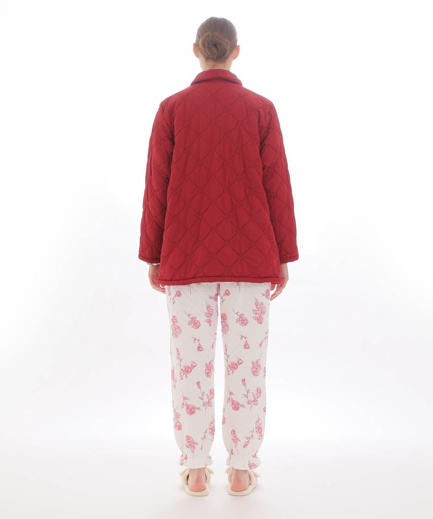 Nightgown Peach Skin Petite Daisy Gown Bordeaux [Narue] Women's