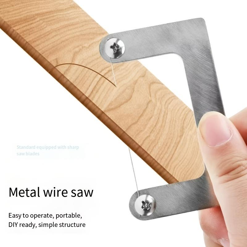 Portable Handheld Metal Wire Cutter Precision Cutting Tool for Wood Plastic Carbon Fiber Tube DIY Stainless Steel Mini Wire Saw