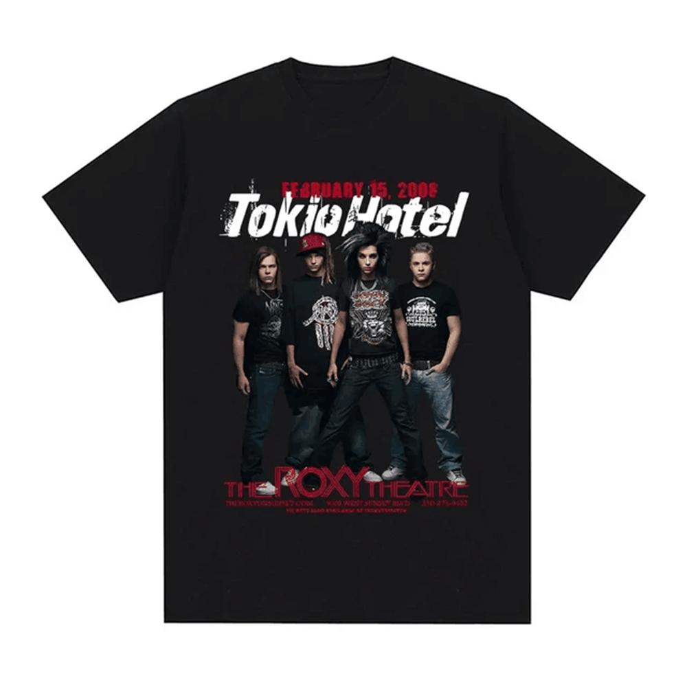 Rock Band Tokio Hotel Music Graphic T-Shirts Short Sleeve Cotton T Shirt Streetwear Harajuku Tees Tops 24211 Unisex