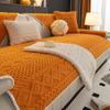 Winter Thickened Fleece Sofa Cushion New Genuine Leather High-End Four Seasons Universal Seat Cushions Non-Slip Cover Cover Cover Cloth