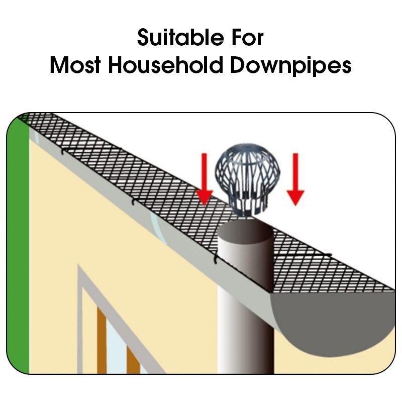 4шт гибкий фильтр для водосточной трубы пластиковый кровельный водосточный желоб воздушный шар защитные фильтры подходят для бытовых водосточных труб садовый защитный чехол