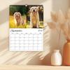 1 шт. Милый настенный календарь со щенками - Тема: Собаки-питомцы, 12 разных дизайнов, Подходит для любителей собак, Подарок на Рождество и Новый год