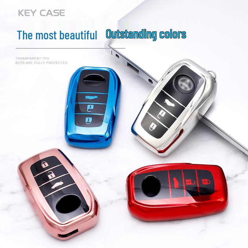 Чехол-брелок для ключа Toyota для Crown, Prado, Camry, Highlander, Levin