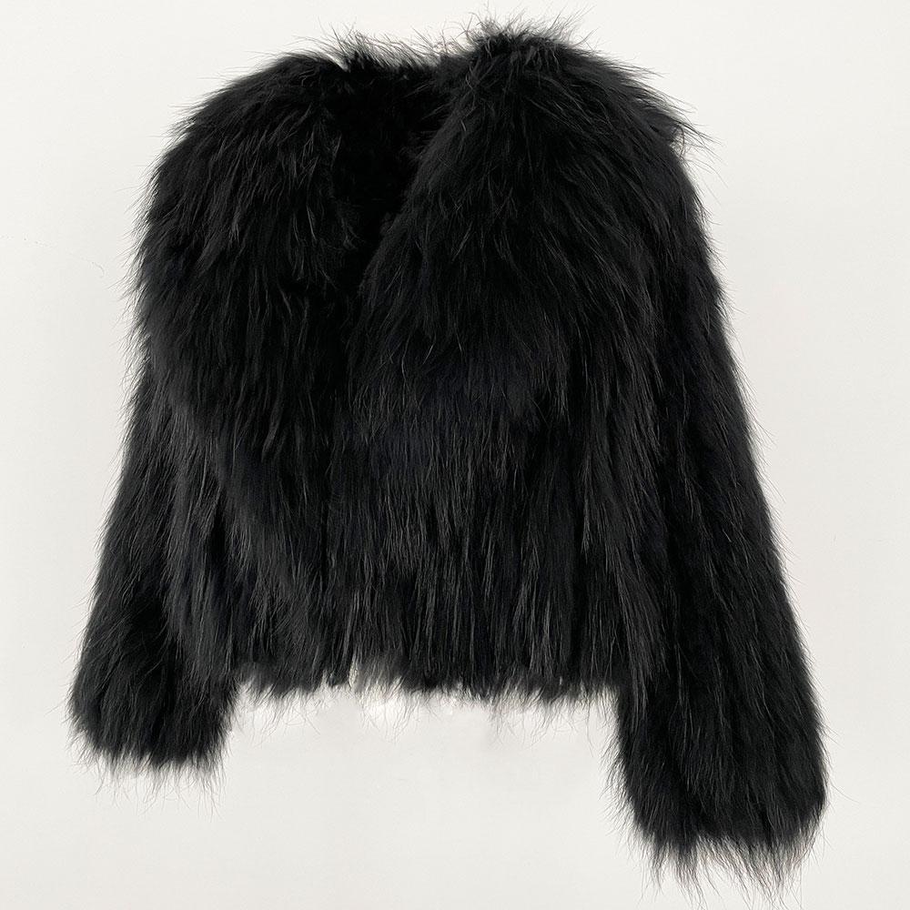 OFTBUY Осень-зима утолщенная теплая куртка с V-образным вырезом из натурального меха лисы, женская короткая куртка в корейском стиле