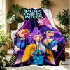 KPop Demon Hunters Pattern Blanket for Home Decoration, Bed, Sofa, Car Travel, Camping, Suitable for All Seasons, Birthday Christmas Gift