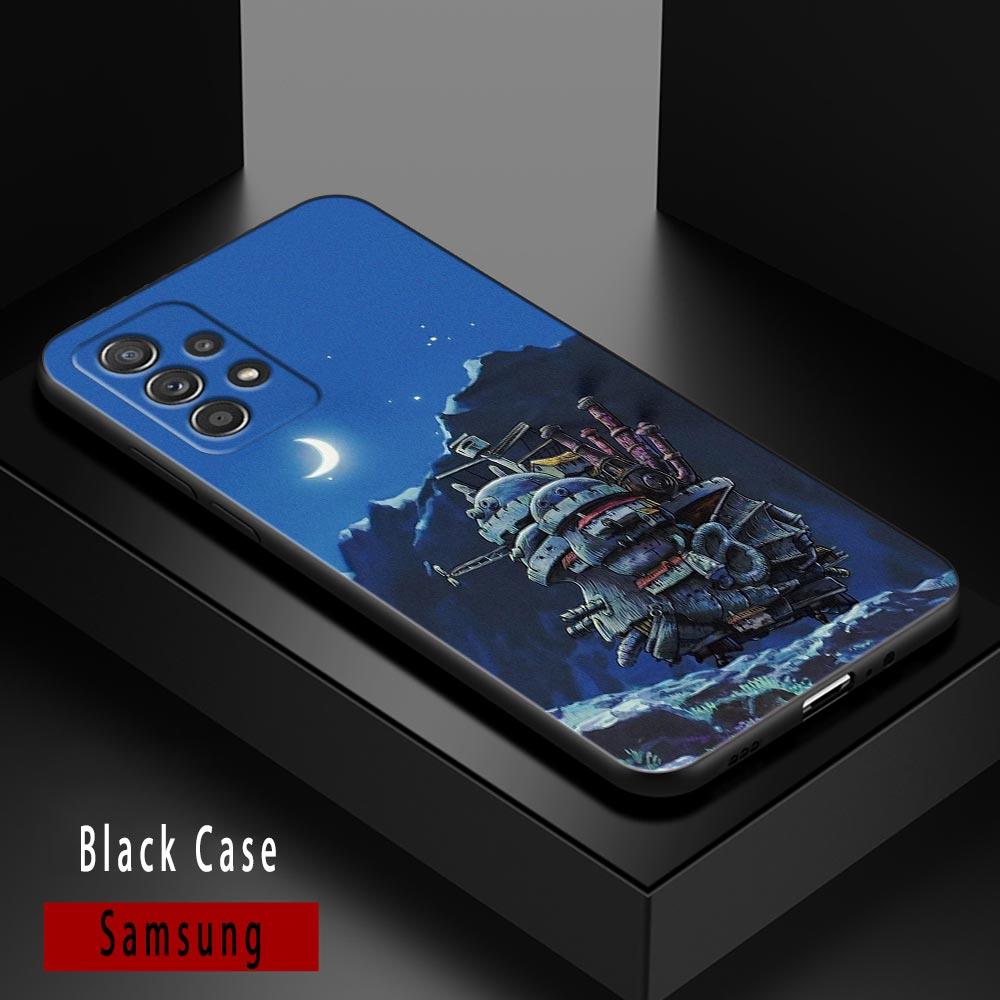 Чехол для телефона Samsung Galaxy A72 A52 A53 A71 A91 A51 A42 A41 Note 20 Ultra 8 9 10 Plus 5G Чехол Аниме Ходячий замок Хаула