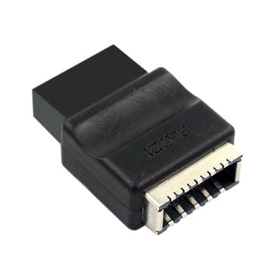 Внутренний USB 2.0 9-контактный на TypeE адаптер-конвертерный разъем расширяет совместимость материнской платы