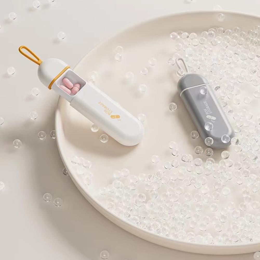 Portable Medicine Box Travel Small Size Medicine Box Triple Grid for Storage Pocket Pill Box Daily Drug Organizer