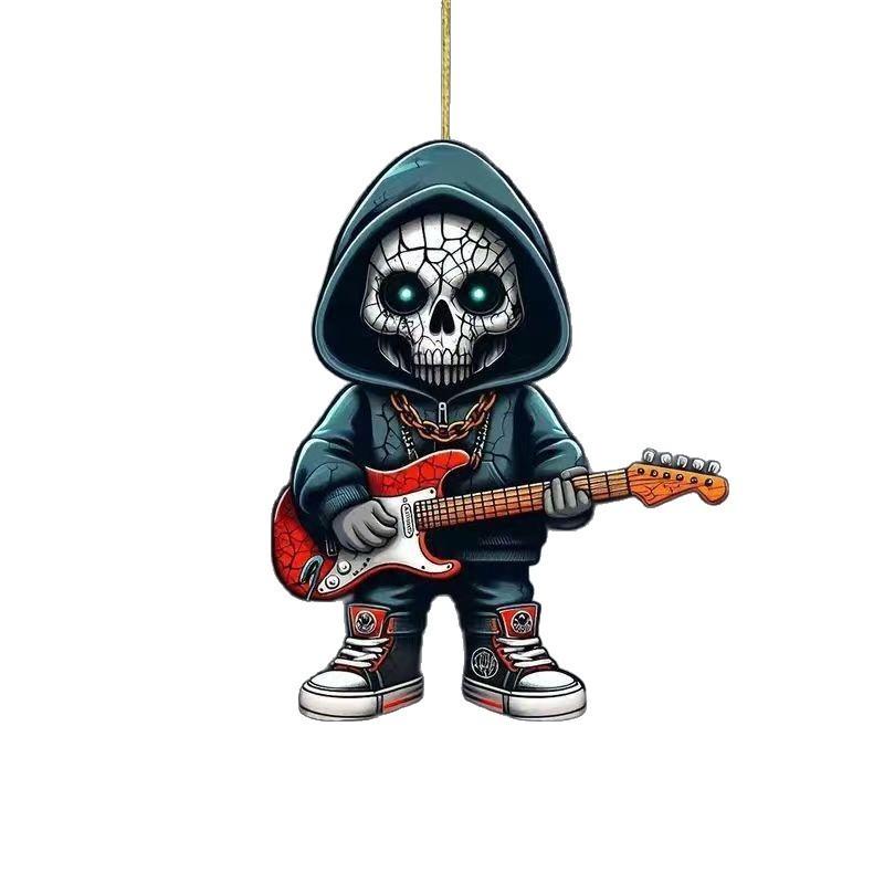 Skeleton Halloween Car Hanging Decoration Acrylic Material Car Interior Styling