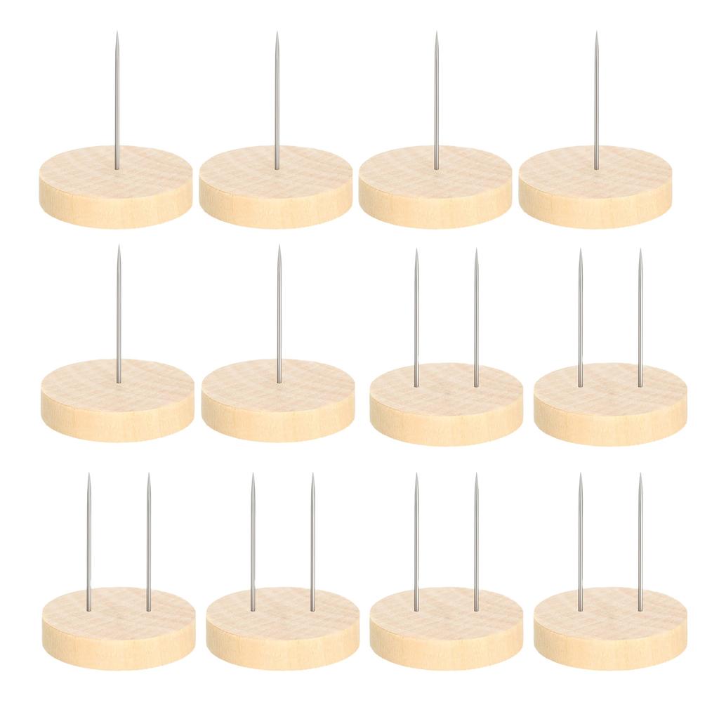 12 шт. деревянные подставки для кукол для вязания крючком с одной двойной стальной иглой для демонстрации фигурок вязаных кукол