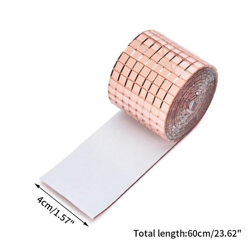 Зеркальная мозаичная плитка наклейки Diy самоклеящаяся мини-квадратная акриловая наклейка на стену