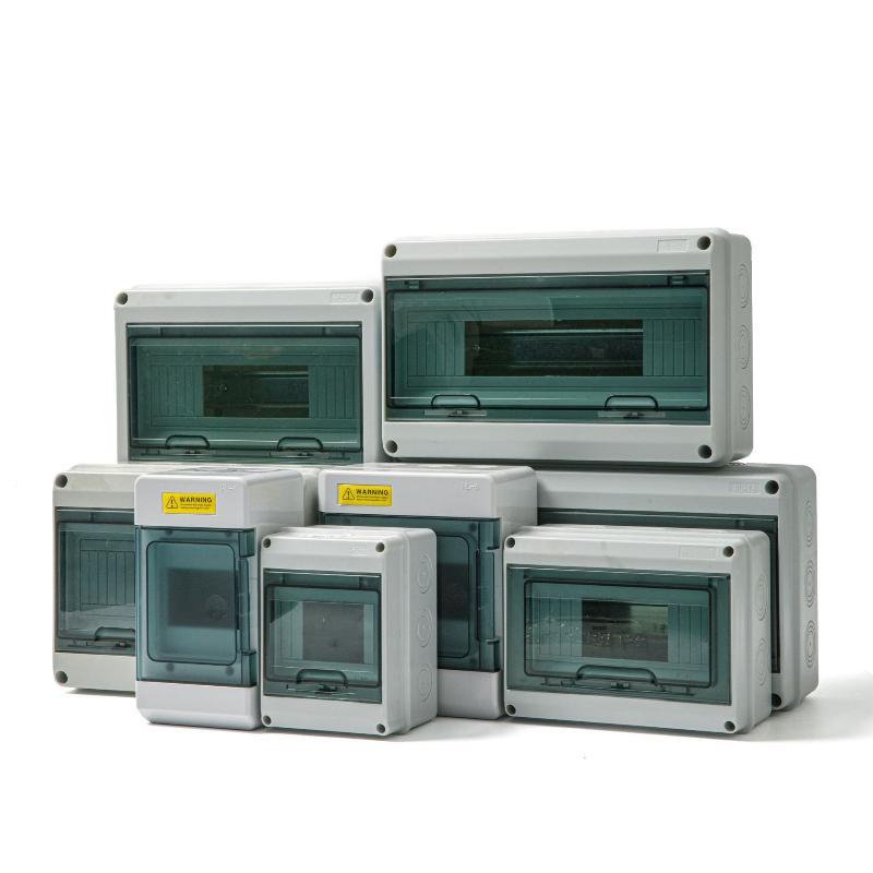 1 Set Pc Plastic Outdoor Electrical Ip65 Waterproof Dustproof Din Rai Distribution Switch Box Ht 2/3/5/8 Way Series Junction Box
