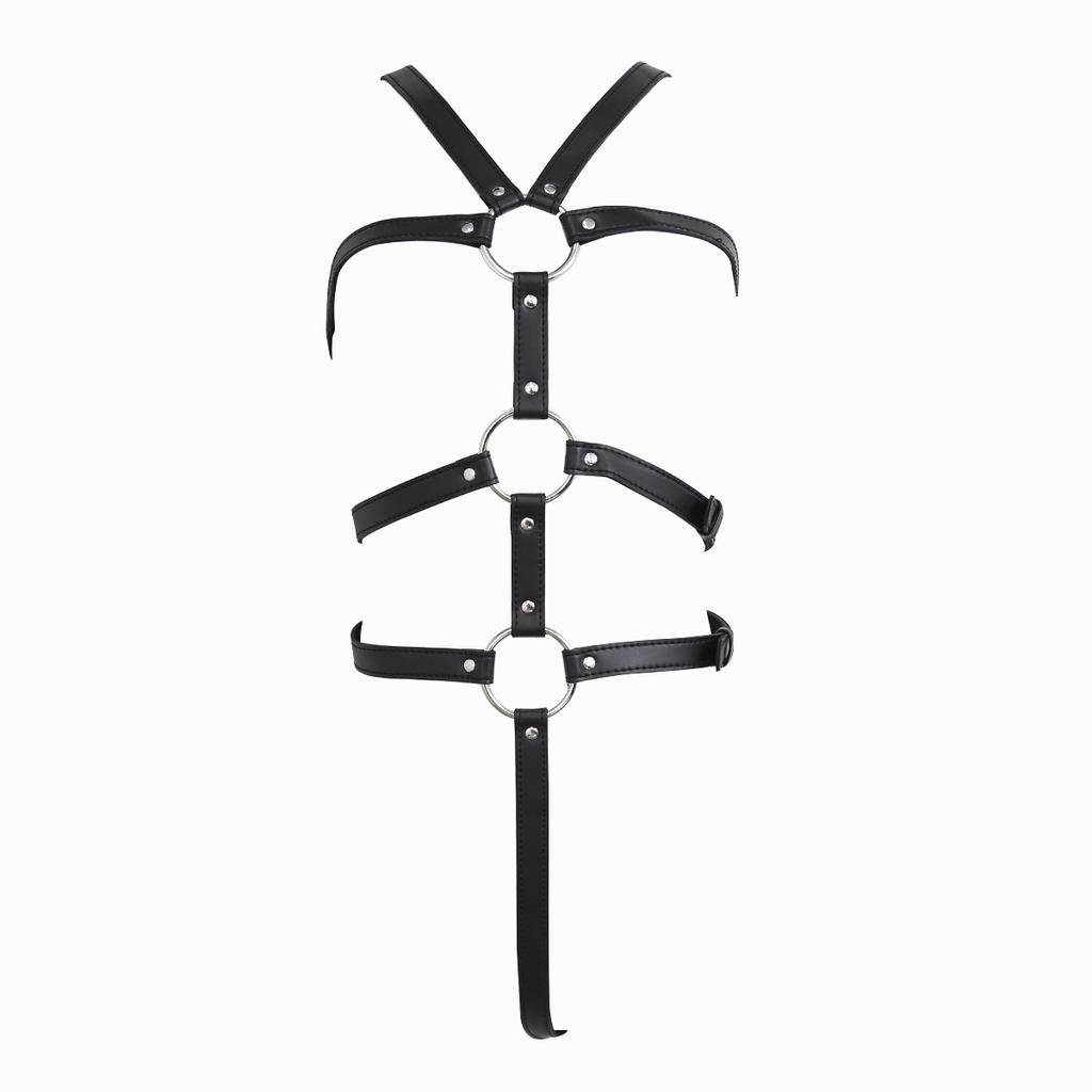 Сексуальные игрушки для ролевых игр рабства, кожаный бондажный набор для тела, ограничительные ремни, пояс, руки за спиной, секс-наручники, флирт для пары