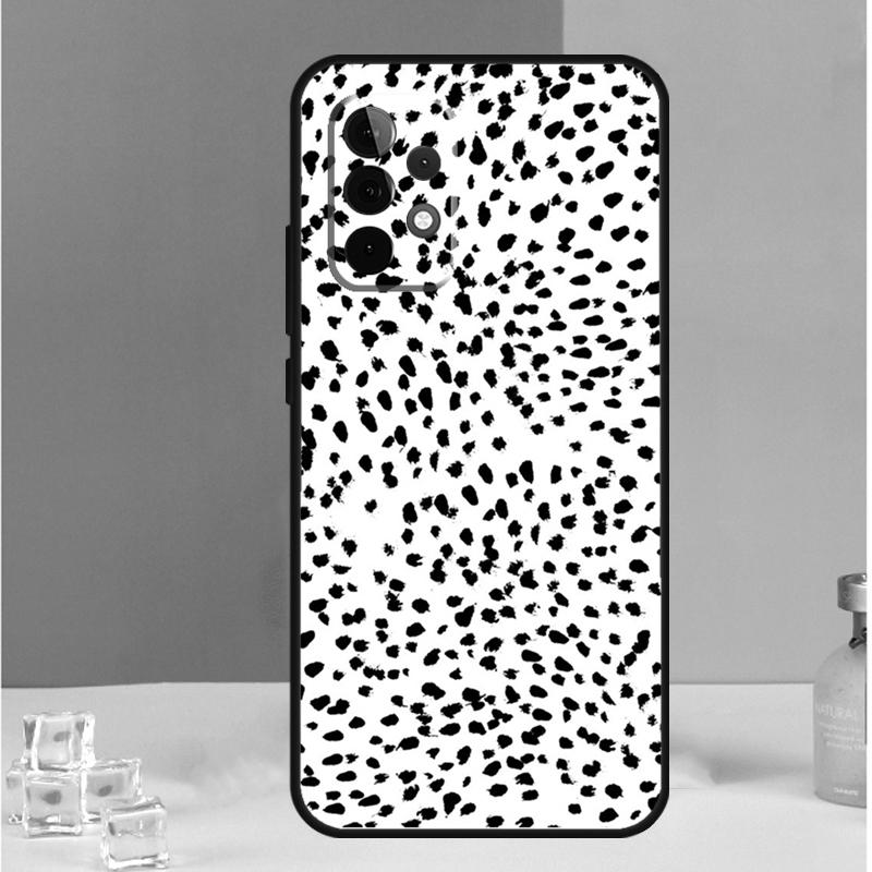 Black and White Dalmatian Cow Zebra For Samsung Galaxy A54 A34 A14 A13 A33 A53 A36 A05 A06 A16 A32 A52 A55 A35 A15 A56 A26 Case
