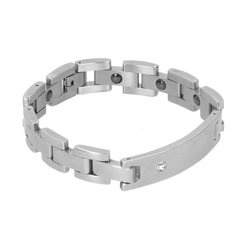Titanium Steel Couples Magnetic Therapy Bracelet Fashionable Magnet Bracelet for Men