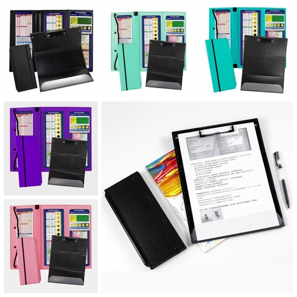 Foldable Nursing Clipboard with Clip A4 File Board Clip Clip Sheets Writing Pad  Students