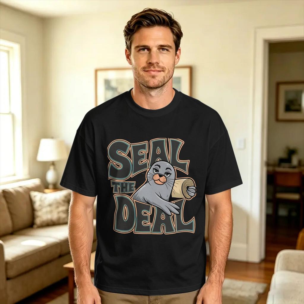 Seal Dons Approval T Shirt Beach Y2K Basic T Shirts Pure Cotton Fashion Tshirt For Unisex Pattern Tees