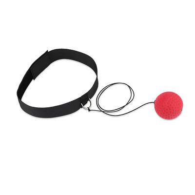 Боксерское оборудование Fight Punch Reflex Ball с повязкой на голову для тренировок по боксу, снятия стресса, красный