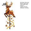Holiday Atmosphere Garden Decorations Solar Christmas Stake Light, Cute Gingerbread House/Elf Boy/Bear Outdoor Waterproof Spiral Warm Light Strips for