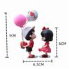 Girls Gifts Balloon Ornament Dashboard Figurine Cartoon Couples Model Car Ornament Car Decoration