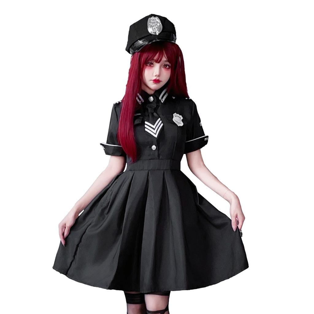 Halloween Costume Police Uniform Nightclub Bar Stage Costume Cosplay Dress Uniform Sexy Performance Costume