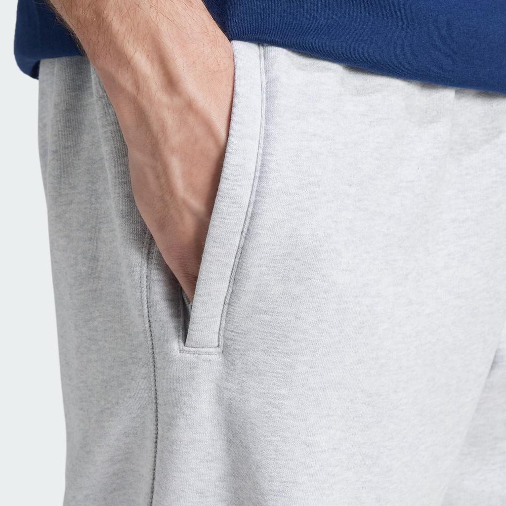 Adidas Originals Premium Essentials FW24 однотонные модные удобные мягкие свободные трикотажные спортивные брюки с манжетами мужские брюки светло-серого цвета IX9812